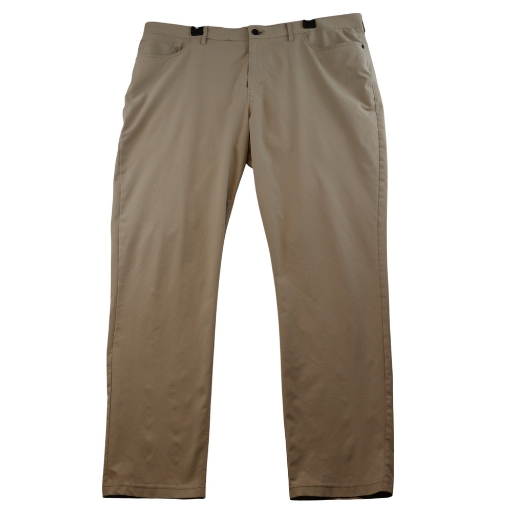 Public Rec Mens 42/34 Performance Pants Khaki Tan Workday Chino Techwear